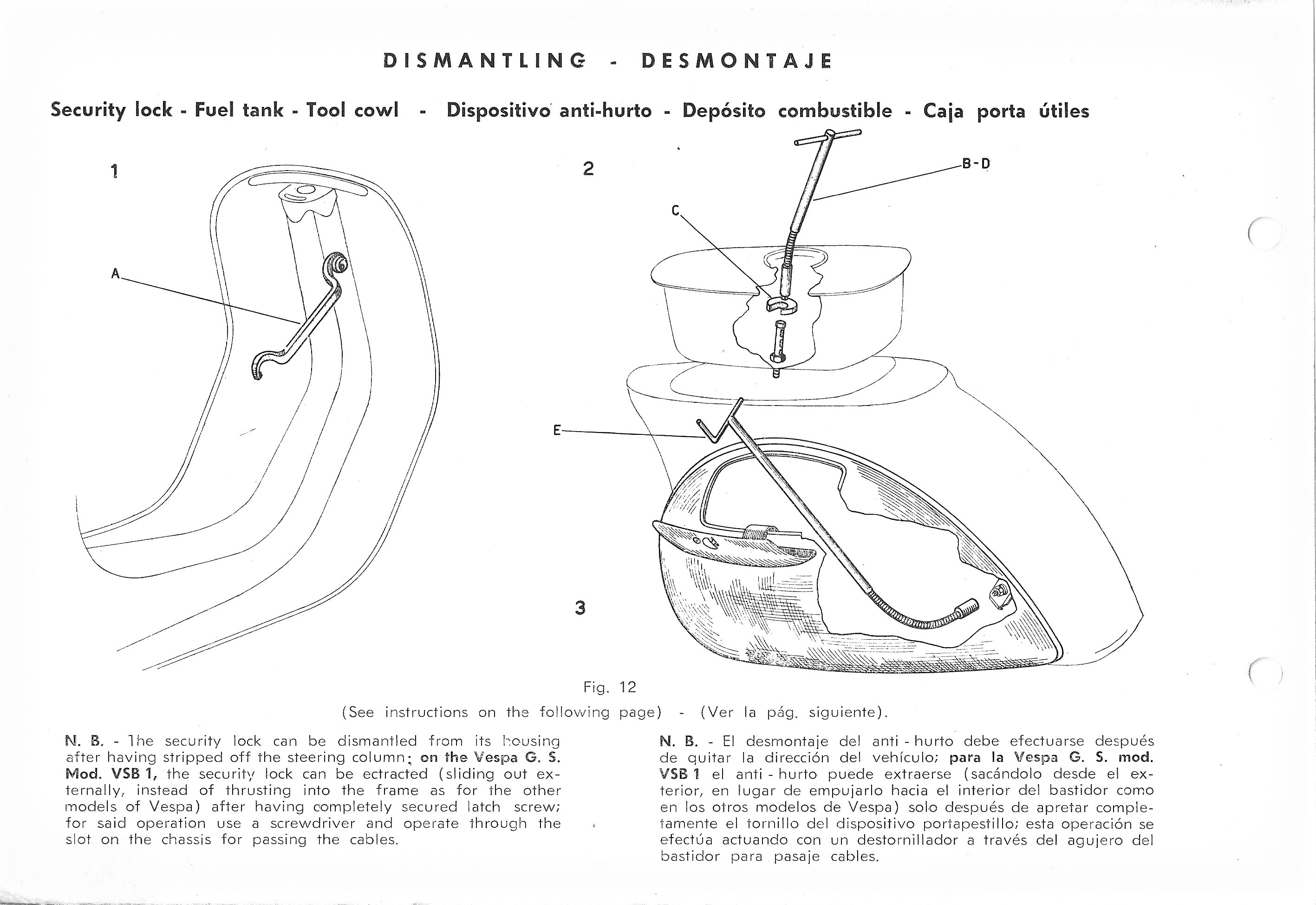 Vespa Service Station Manual 84