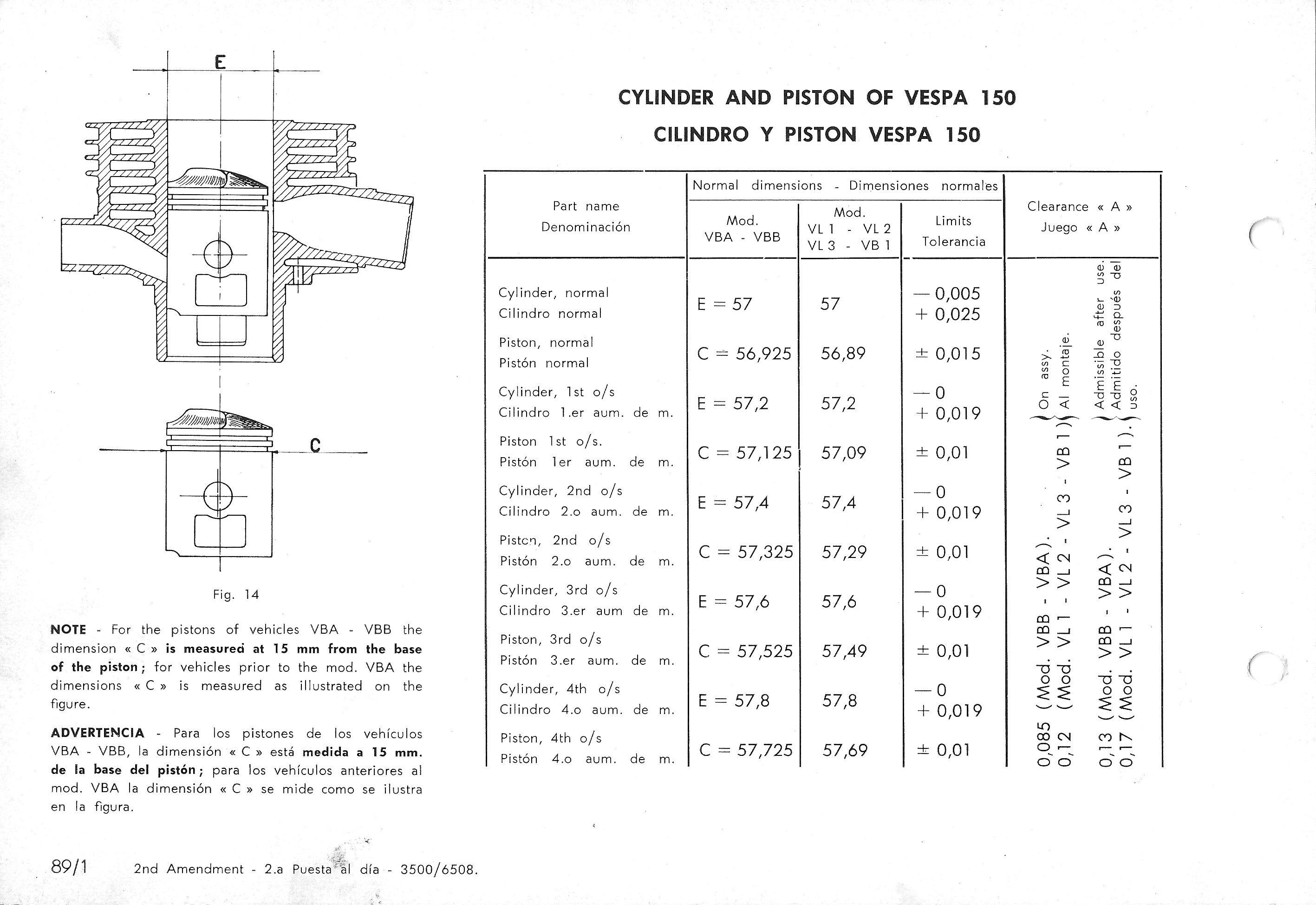 Vespa Service Station Manual 89-1