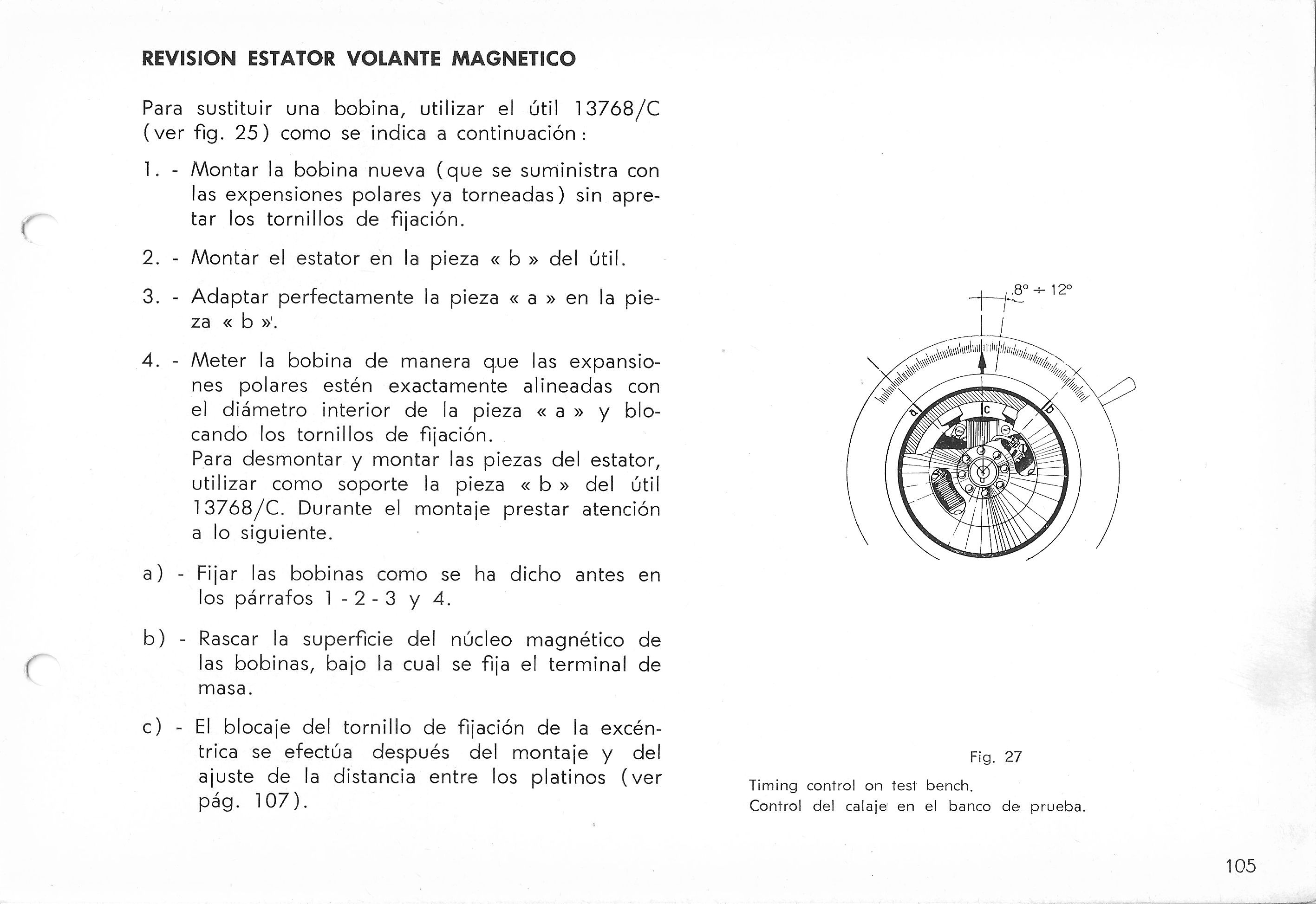 Vespa Service Station Manual 105