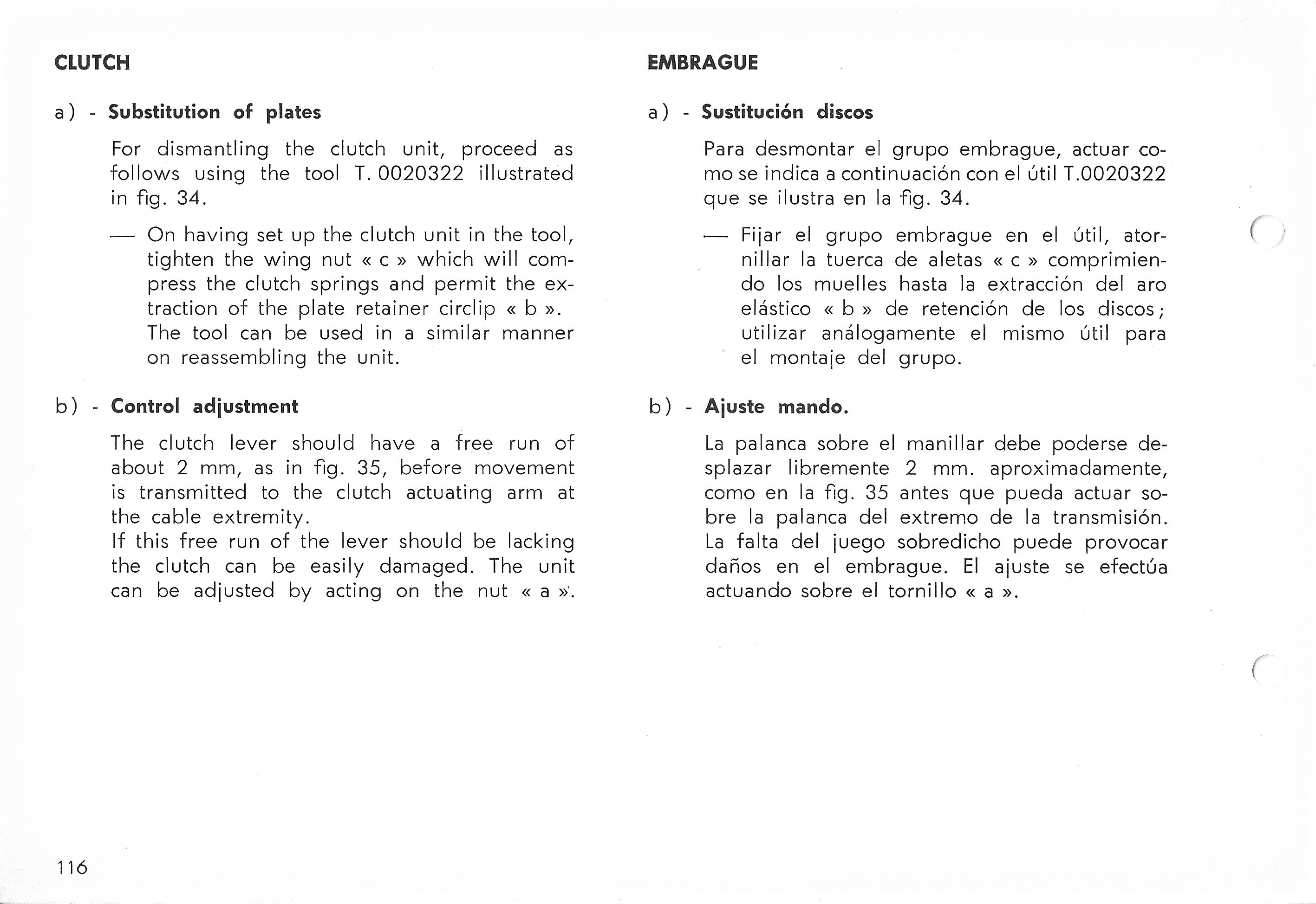 Vespa Service Station Manual 116