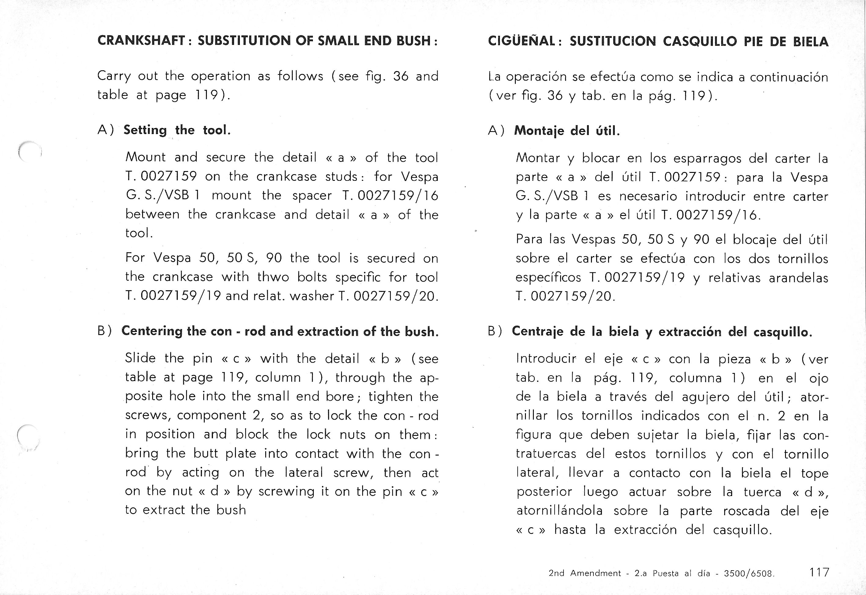 Vespa Service Station Manual 117