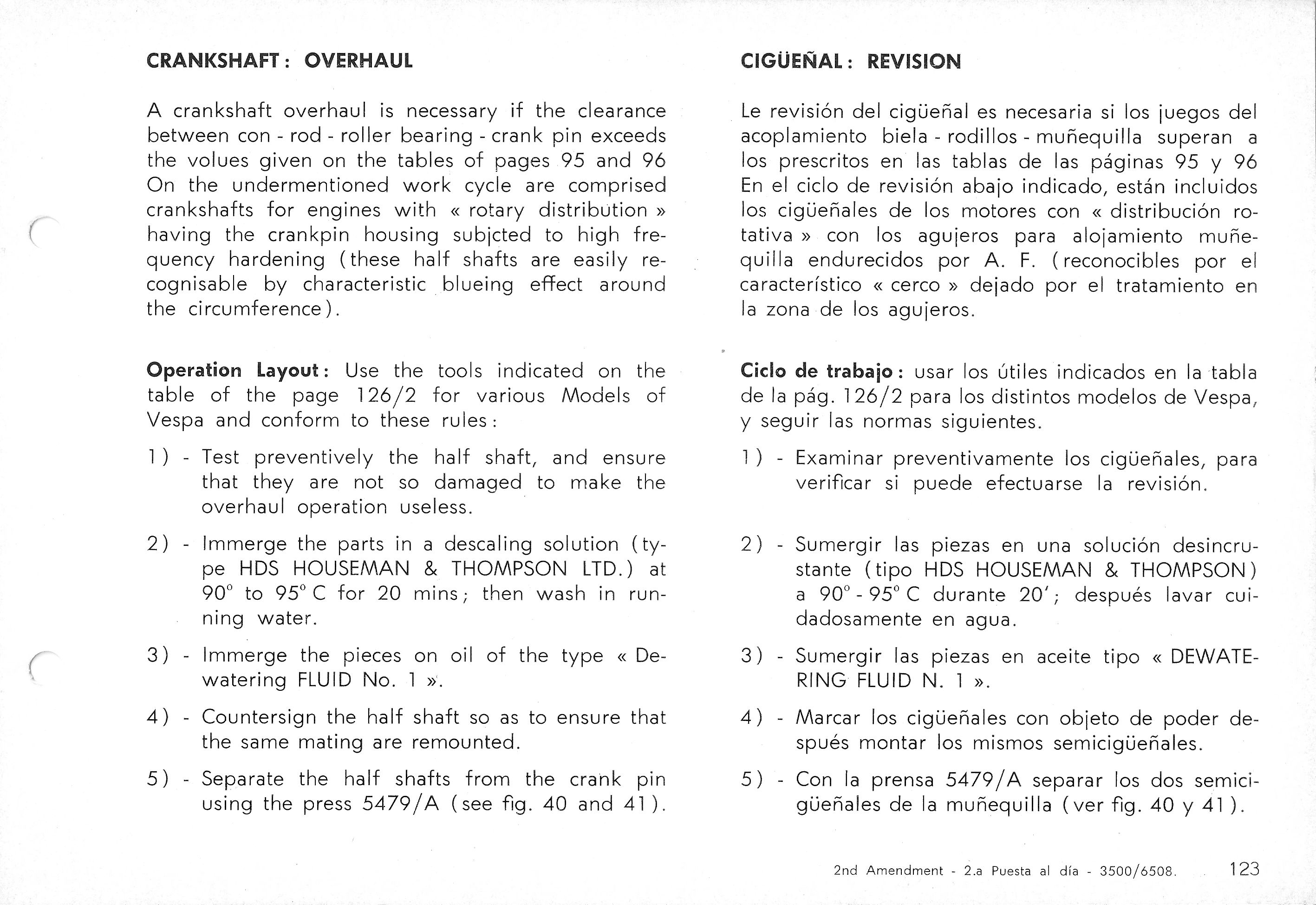 Vespa Service Station Manual 123