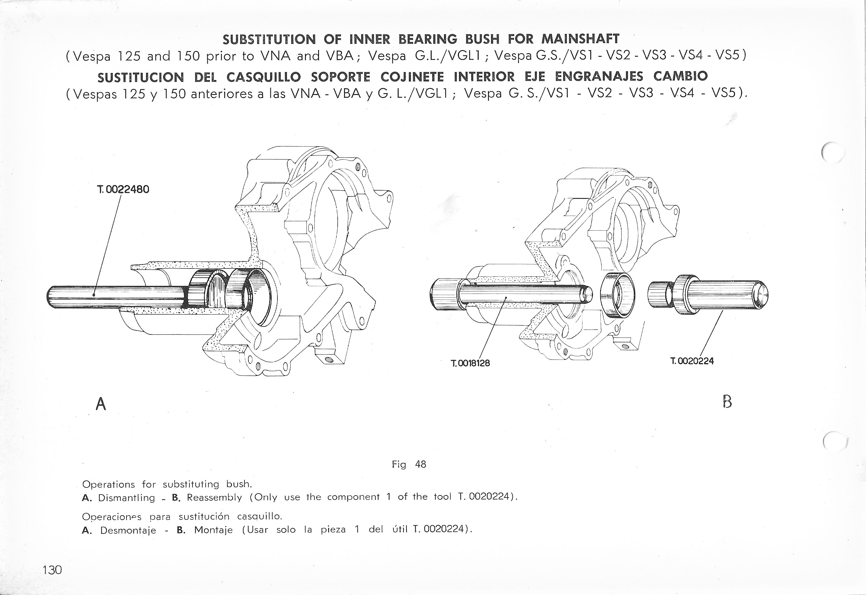 Vespa Service Station Manual 130