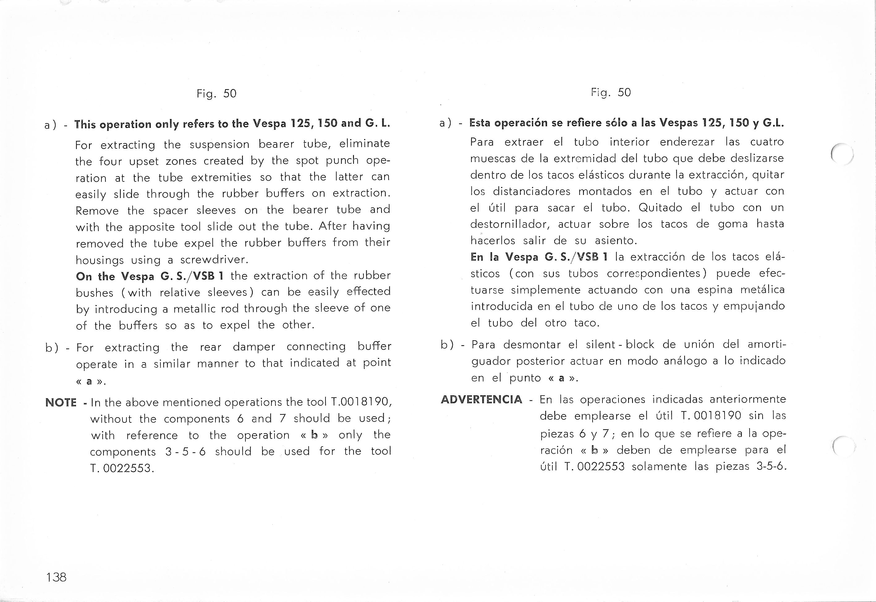 Vespa Service Station Manual 138