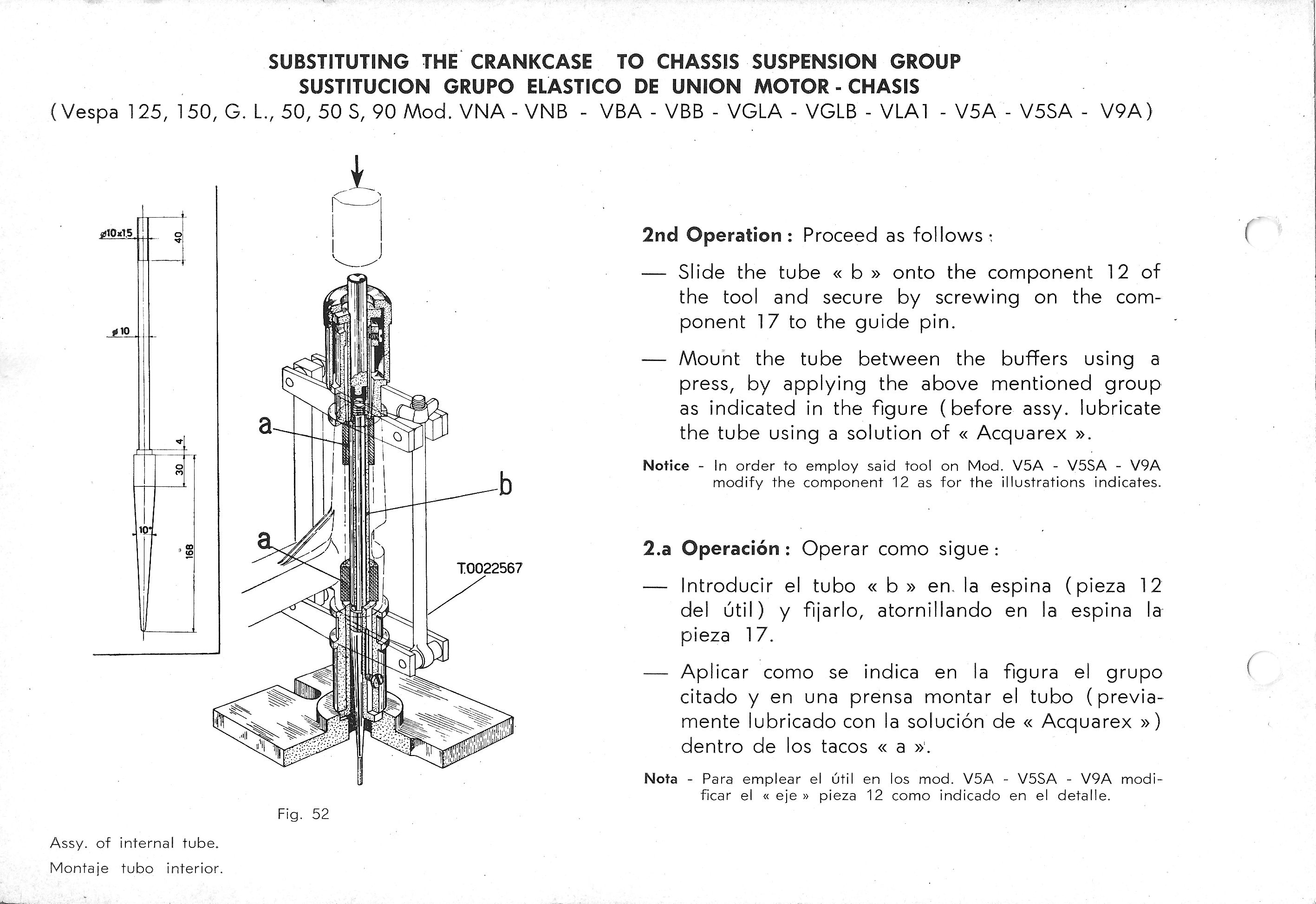 Vespa Service Station Manual 140