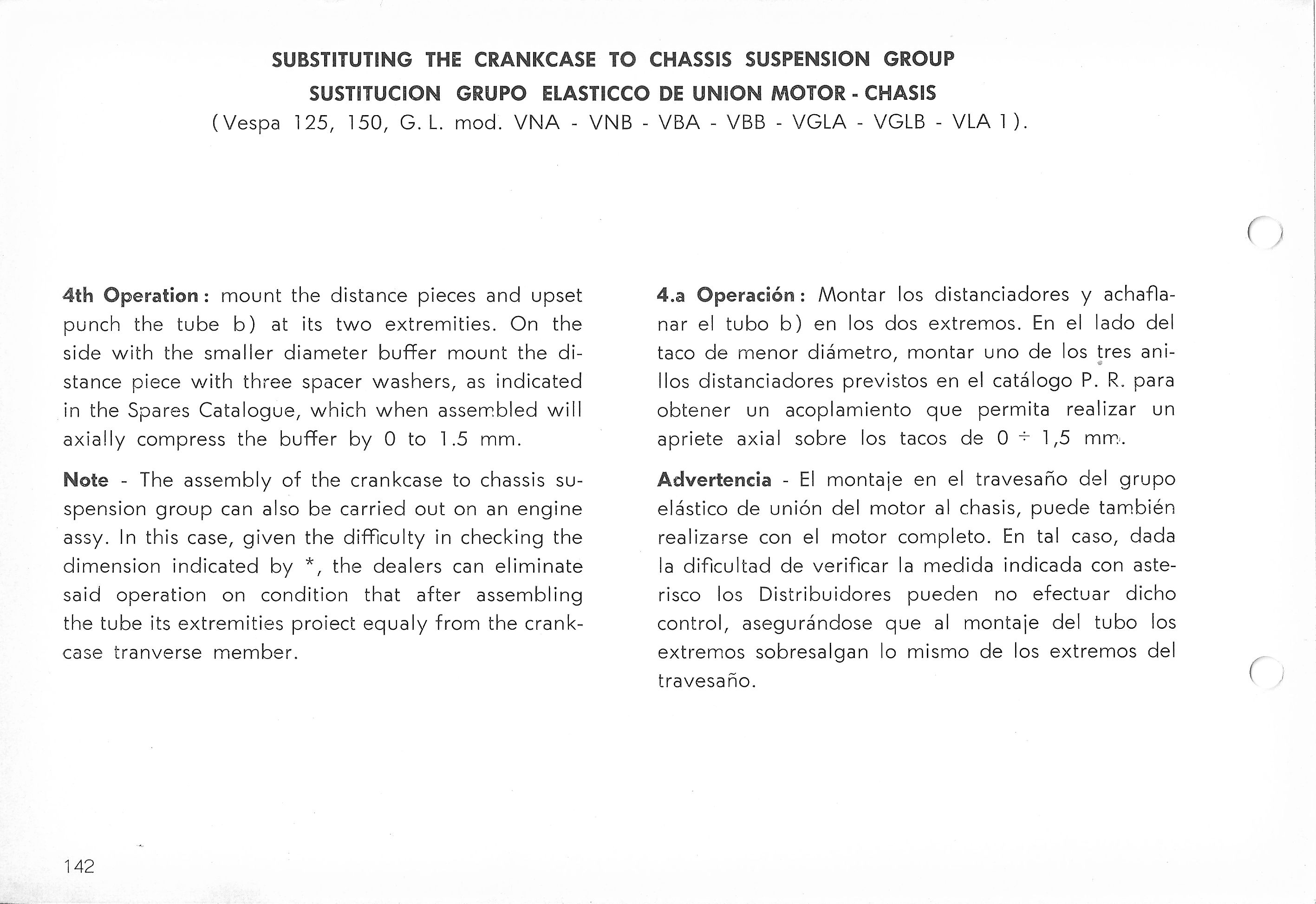 Vespa Service Station Manual 142