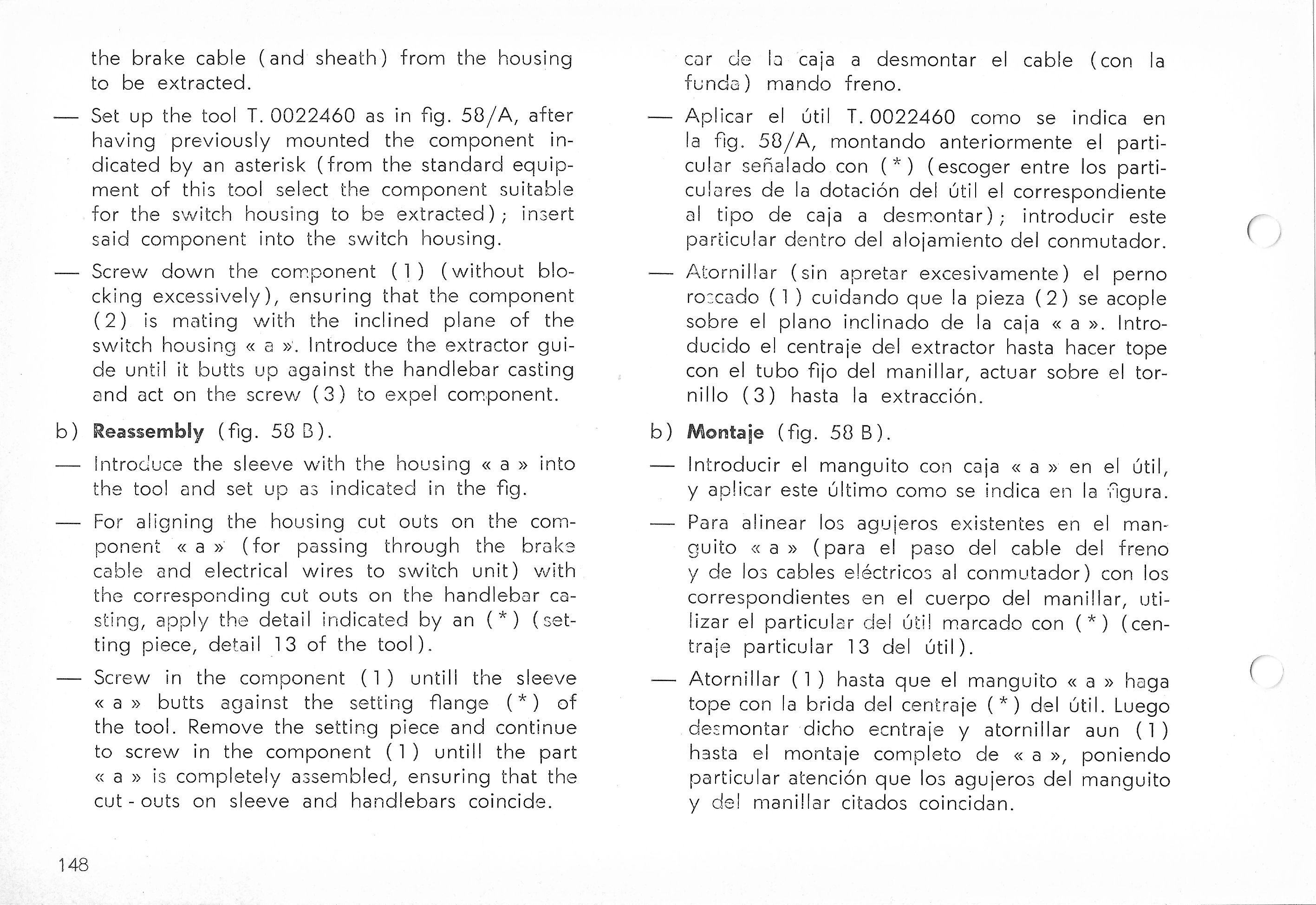 Vespa Service Station Manual 148