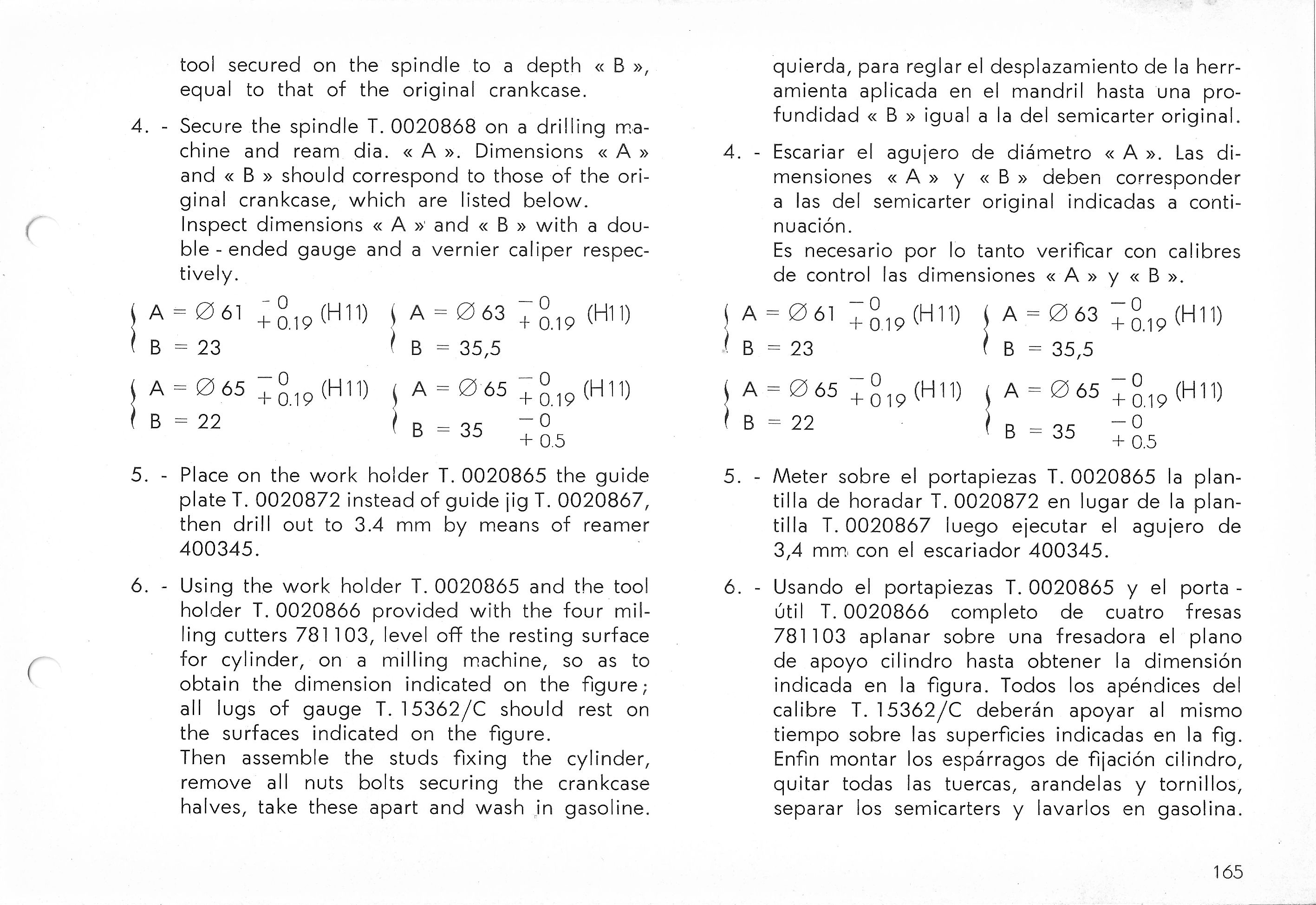Vespa Service Station Manual 165