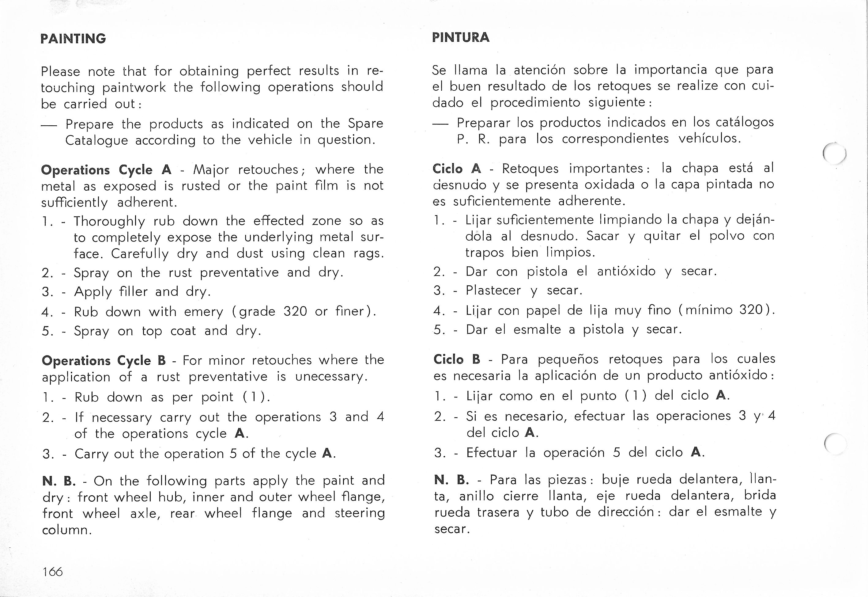 Vespa Service Station Manual 166