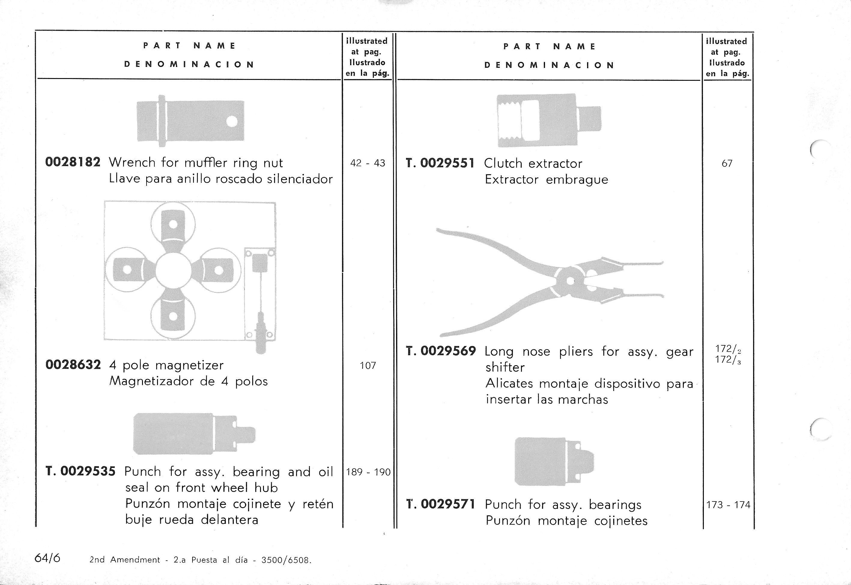 Vespa Service Station Manual 64-6
